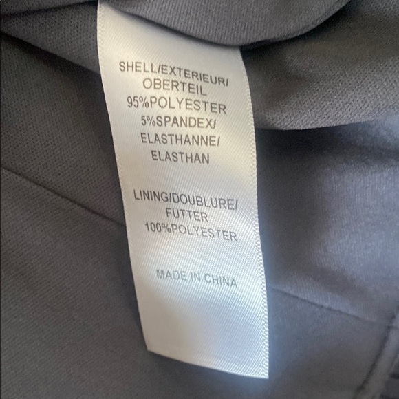 - Adrianna Papell Satin Ruffle Blazer Classic Evening Jacket Dark Gray Siz… - Picture 8 of 8